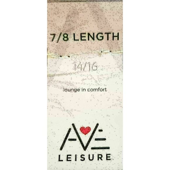 Avenue Lounge Sz 14/16 Black Stretch Leisure Wear 7/8 Length Pants Drawstring - Picture 5 of 7